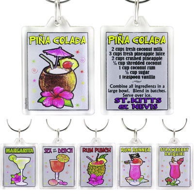 Keychain - Pina Colada Recipe